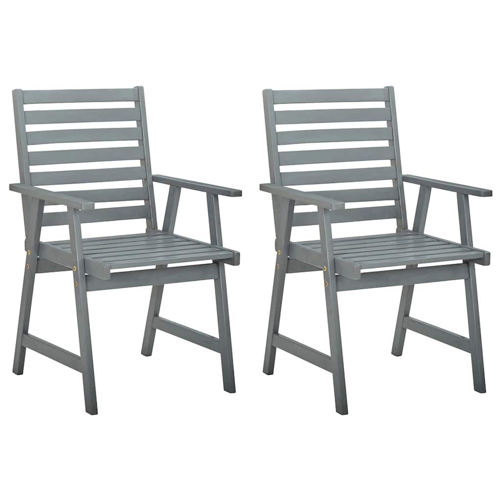 Vidaxl Sillas De Comedor Jardín 2 Uds Madera Maciza Acacia Con Cojines_1
