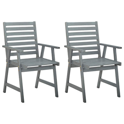 Vidaxl Sillas De Comedor Jardín 2 Uds Madera Maciza Acacia Con Cojines_1