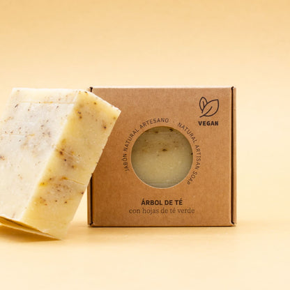 Jabón Natural Artesano de Árbol de Té Labnatur 100 g | Purifica y Regula el Sebo | Piel Mixta o Grasa | Vegano_3