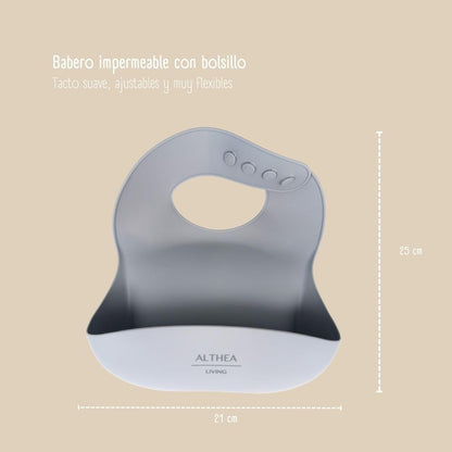 Vajilla De Silicona Orgánica - 8 Piezas - Gris Perla._5