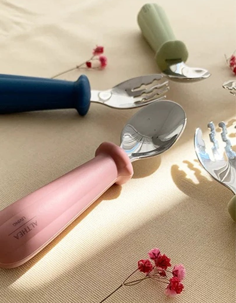 Juego De Tenedor Y Cuchara - Azul Marino._5