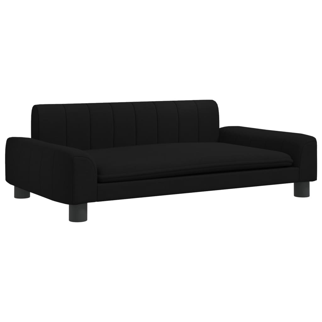 Cama Para Perros De Tela Negra 90x53x30 Cm / Vetonek_2