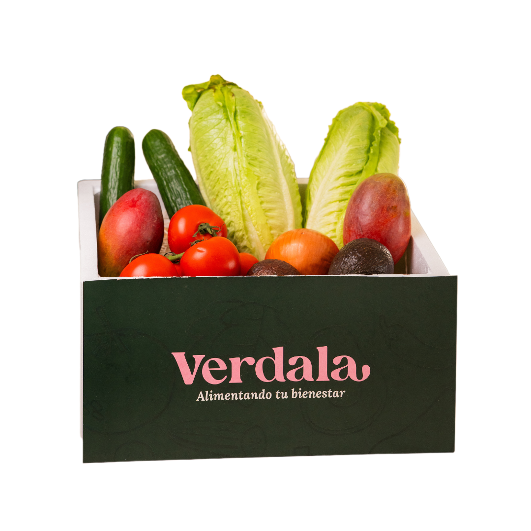 Cesta de frutas y verduras ecológicas ideales para ensalada 4-5 kg_0