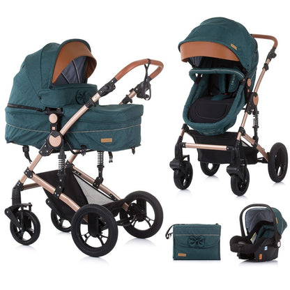 Carrito De Bebé Camea Trío Convertible Con Bolso Avocado_0