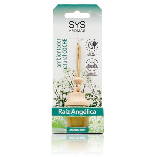 Ambientador Coche Raíz De Angélica SYS Aromas Style 7 ml | Aroma Herbal Intenso | Frescor Duradero | Ambiente Relajante_0