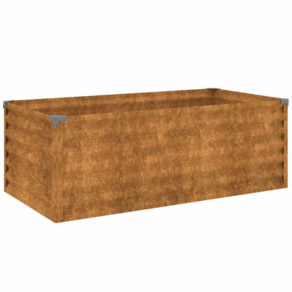 Jardinera Elevada 100x50x36 Cm De Acero Corten_0