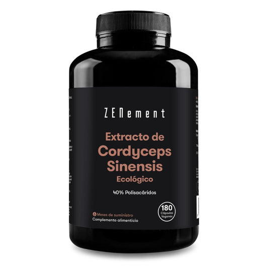 Extrato de Cordyceps Sinensis ECO 40% Polissacarídeos Zenement, 180 comprimidos Cordyceps Sinensis Biológico