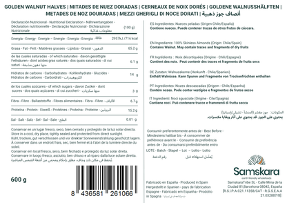 Mitades De Nuez Doradas Premium - Envasadas Al Vacío - 600g | Fruto Seco Ecológico Premium, Snack Vegano Natural_2