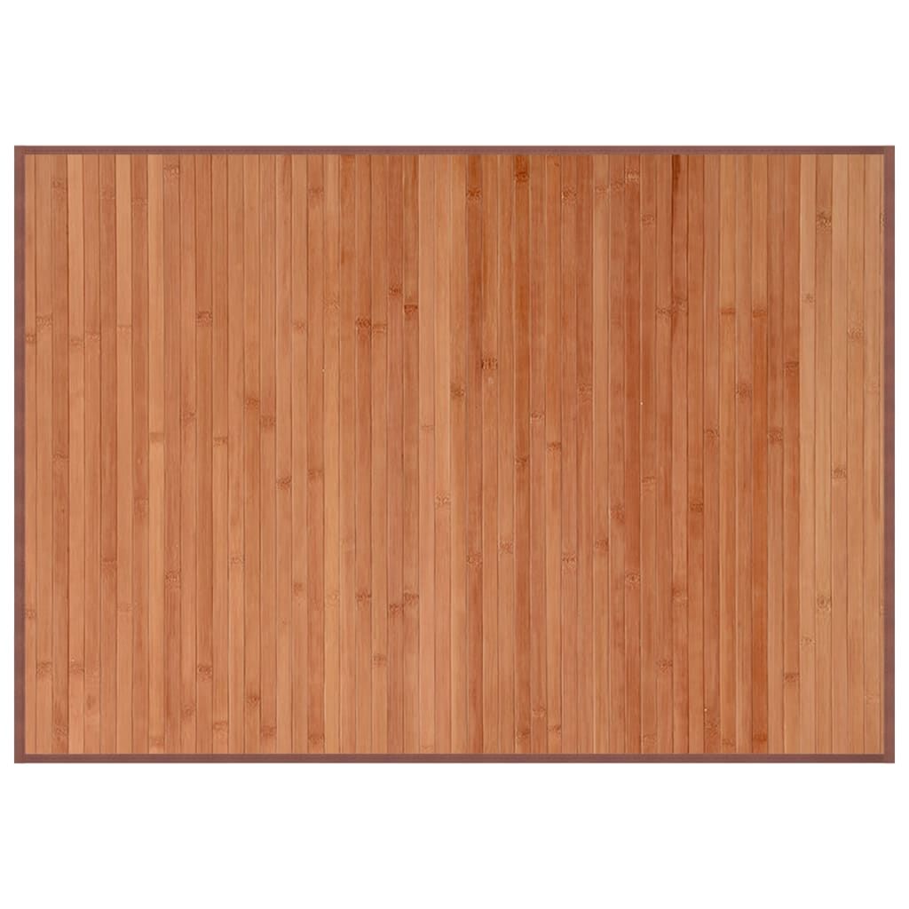 Vidaxl Alfombra Rectangular Bambú Marrón 70x100 Cm_0