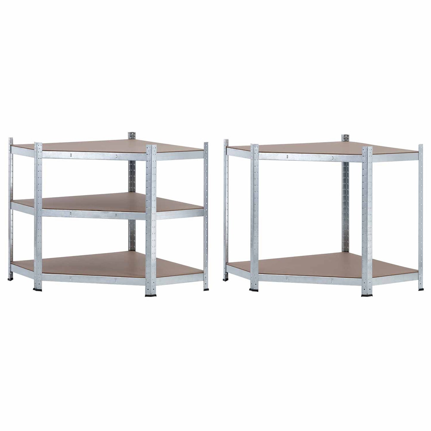 Estantería Esquinera Modular 5 Baldas Ajustables 180x80x40x56cm 875kg O91_2
