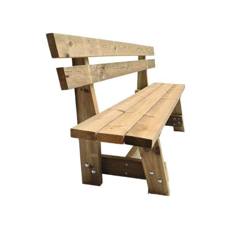 Banco De Madera Con Respaldo Masgames Vic._3