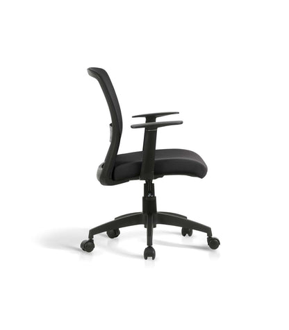Silla Despacho Giratoria Elevable Acabado Negro, 61m(ancho) 87/94cm(altura) 59cm(fondo)_2