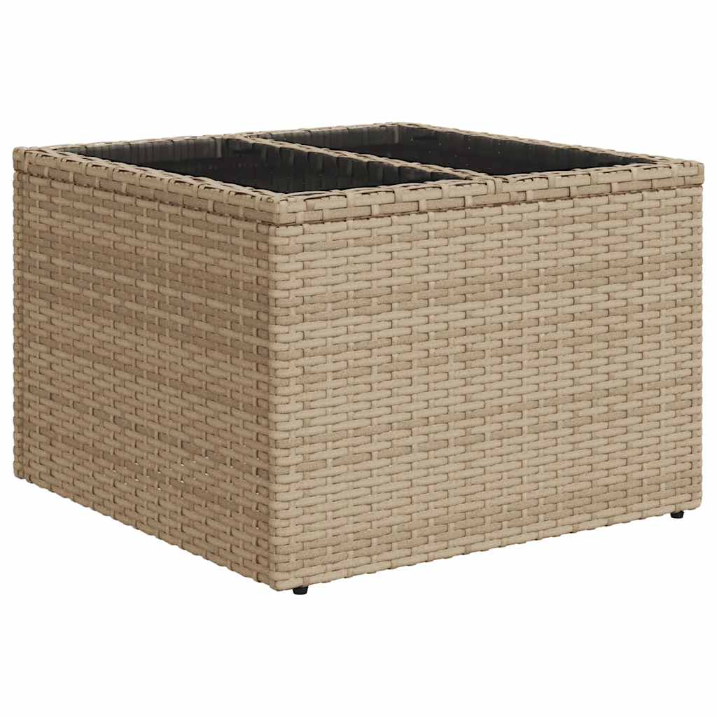 Set Sofás De Jardín 7 Piezas Y Cojines Ratán Sintético Beige / Vetonek_1