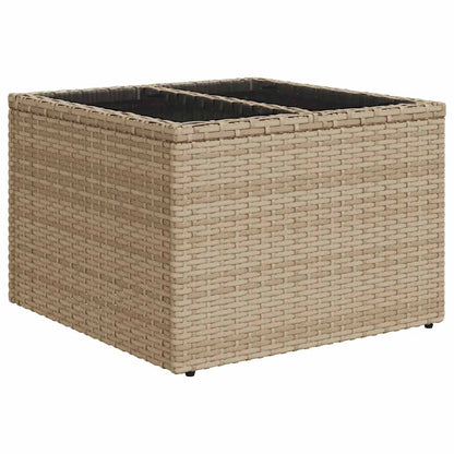Set Sofás De Jardín 7 Piezas Y Cojines Ratán Sintético Beige / Vetonek_1