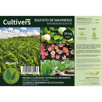 Sulfato de magnesio Cultivers