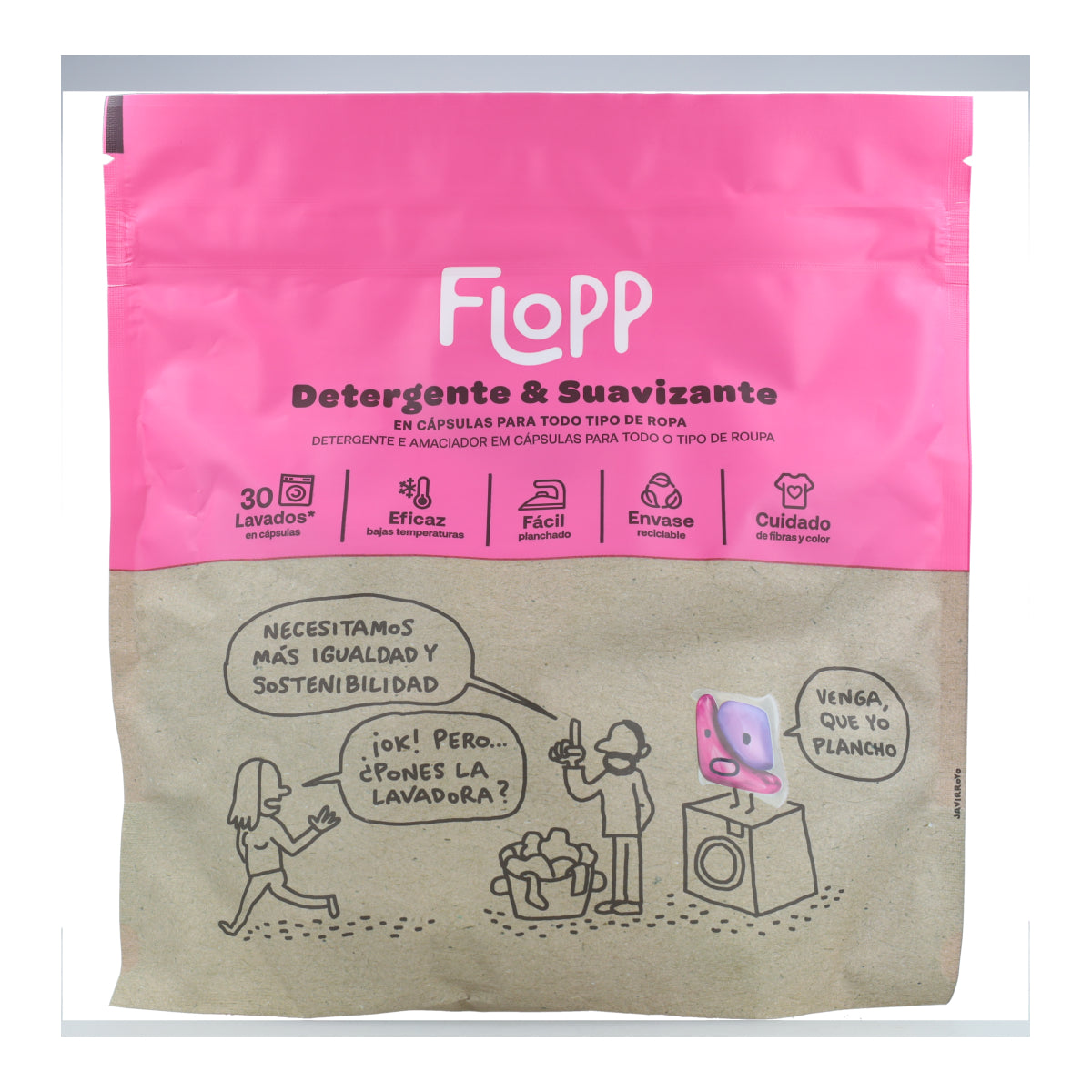 Detergente con suavizante ECO Flopp 30 lavados
