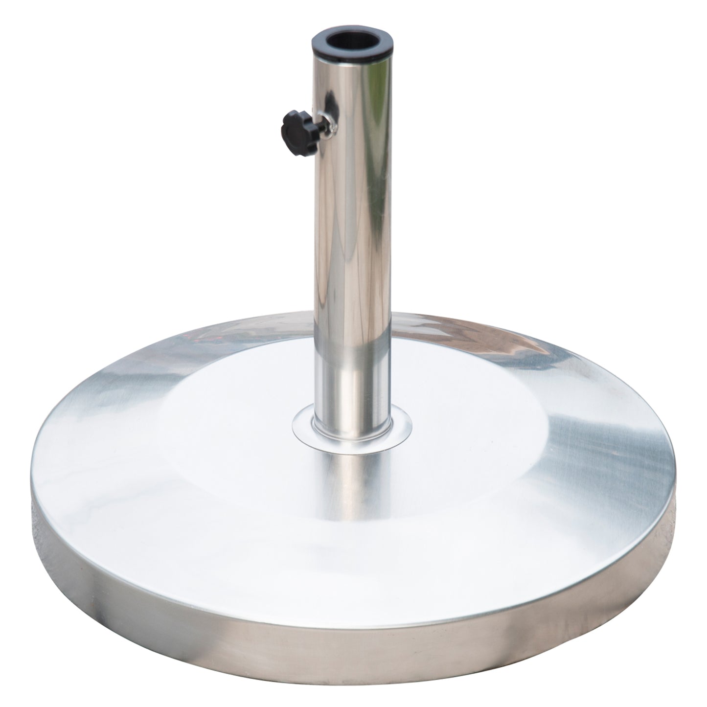 Outsunny Base Sombrilla Acero Inoxidable Soporte Pie Para Parasol_0