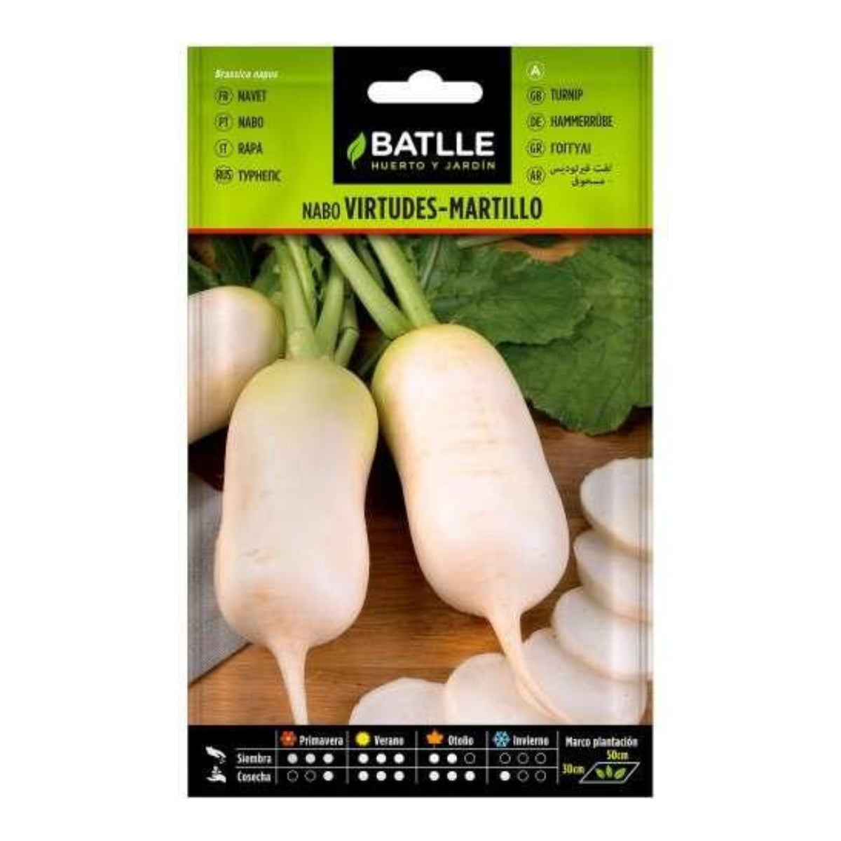 Sementes de nabo Virtues Hammer muito cedo Batlle