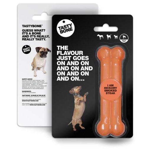 Mastigável para cães com sabor a bife fumado e nozes