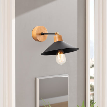 Aplique De Pared, Metal , Negro, 24x24x20, Casquillo E 27 Max 40 W_4