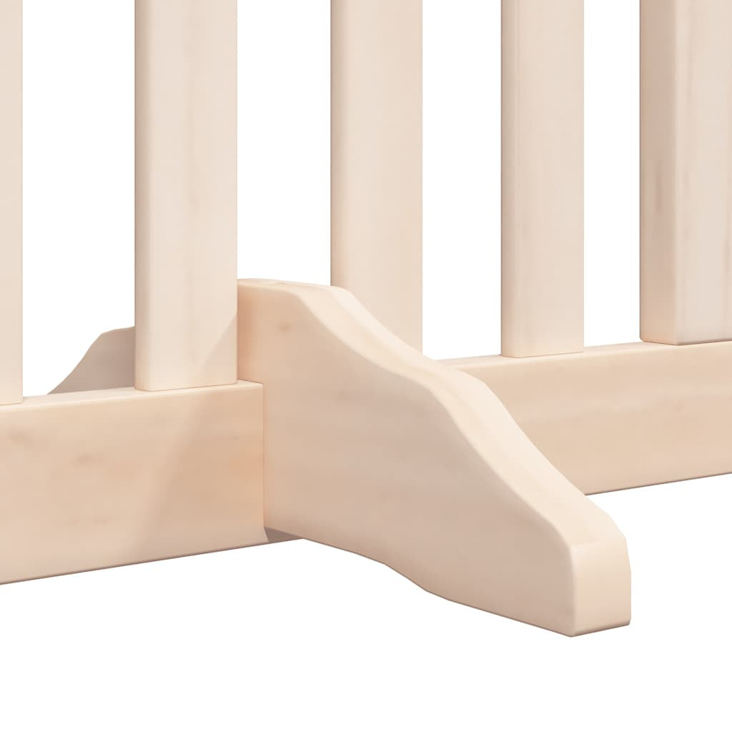 Vidaxl Puerta Para Perros Plegable 10 Paneles Madera De Álamo 800 Cm_4