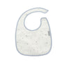 Babete quadrado com velcro Azul Claro 20x26 cm.