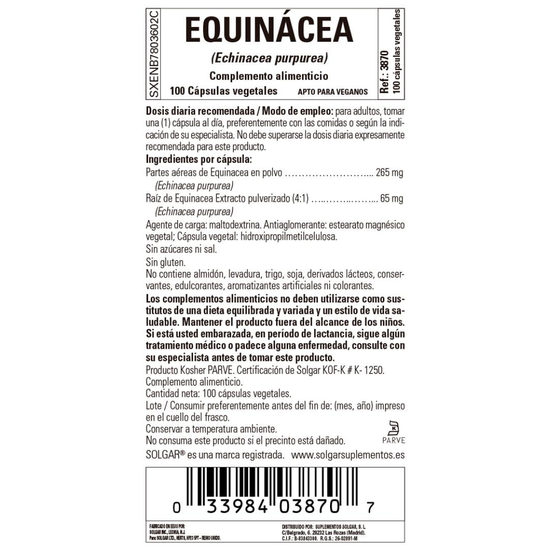 Equinácea, 100 cápsulas de 520 mg