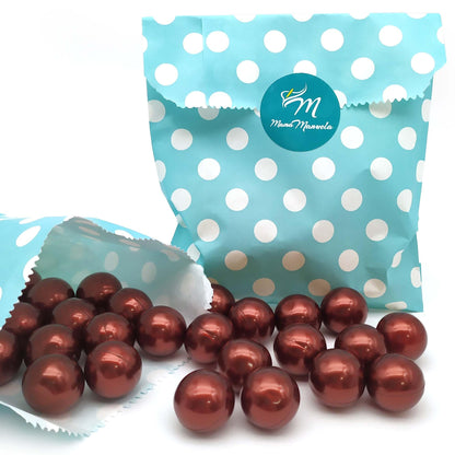 Pack 40 Perlas De Baño Aromatizada En Forma De Bola - Con Aceite De Soja - Hidratante Y Aromática - Aroma Vainilla_4