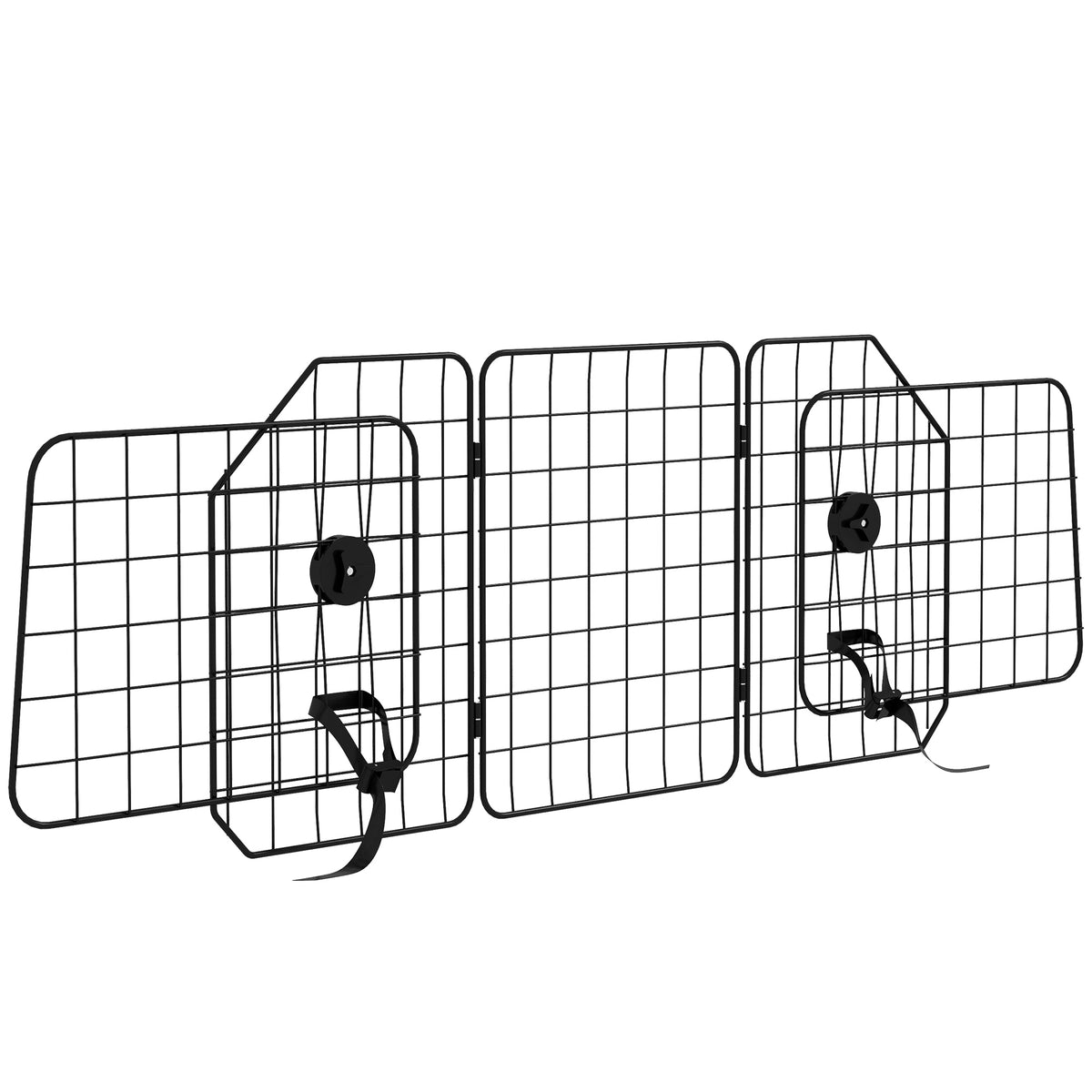 Pawhut Barrera Protectora De Coche Para Perros Con Anchura Ajustable Negro_1