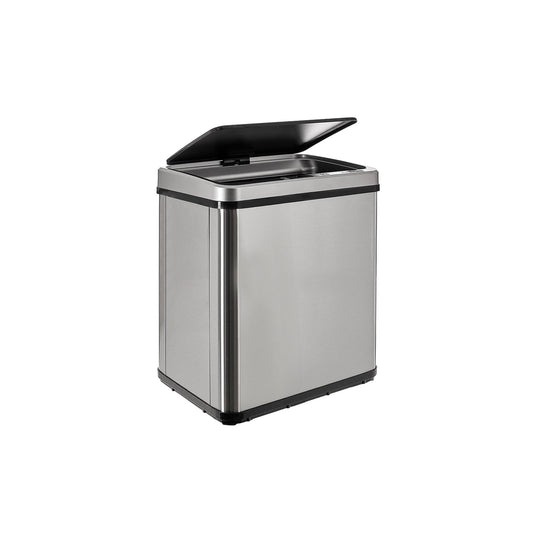 Cubo Inteligente 30l Sin Patas Apertura Auto Gris_0