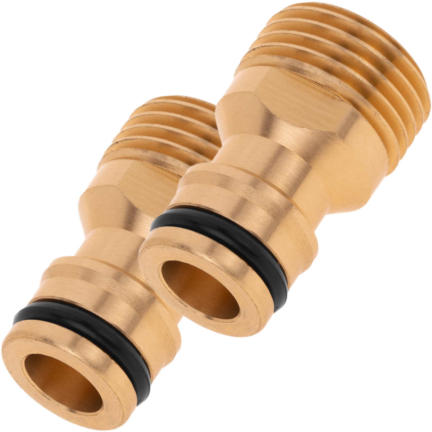 Pack De 2 Unidades Adaptador De Grifo Con Rosca Macho De 1/2“ De Latón_0