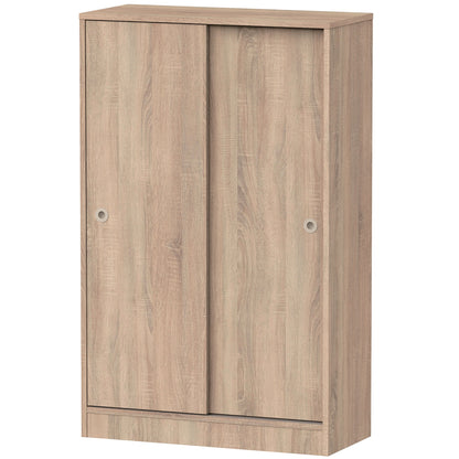 Armario Dormitorio, Multiusos, Baño, Mueble Cocina, Zapatero 2 Puertas Correderas 120x74x33 Cm, Briebe, Nova, Madera