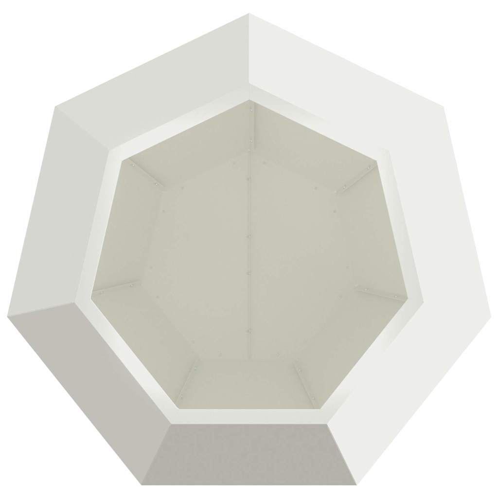 Jardinera Blanco 75 X 75 X 60 Cm Acero_5