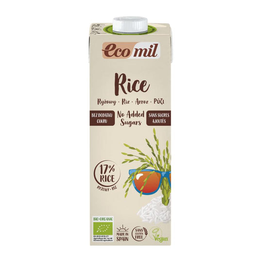 Bebida de Arroz Vegetal Sem Açúcar Ecomil 1L