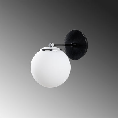 Aplique De Pared, Metal , Negro, 15x24x24, Casquillo E 27 Max 40 W