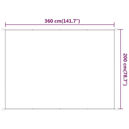 Vidaxl Toldo Vertical Verde Claro 200x360 Cm Tela Oxford_2
