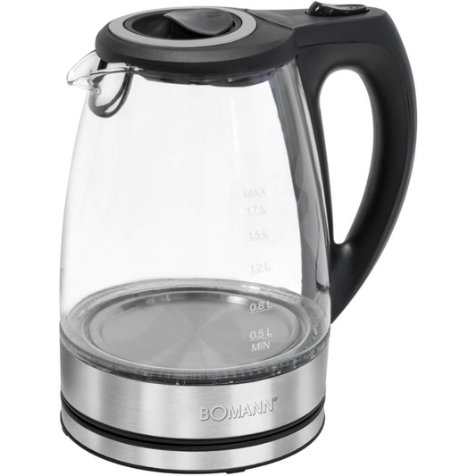 Hervidor De Agua Bomann Wks 6032 G Acero Inoxidable / Negro, 1,7 Litros_0