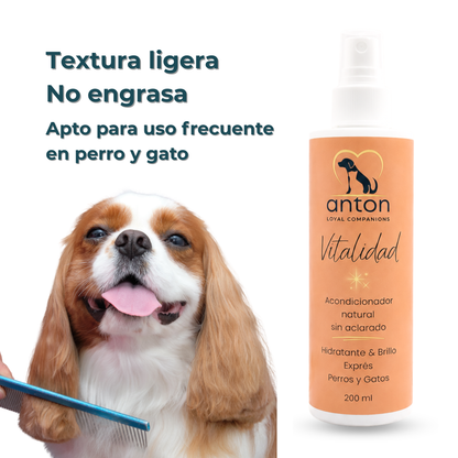 Acondicionador sin aclarado para el cuidado del pelaje de perros y gatos – Pack 2 x 200 ml_2