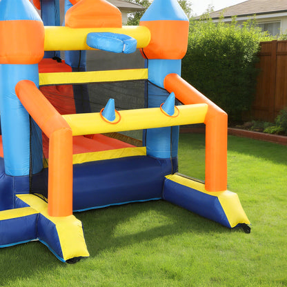 Aiyaplay Castillo Hinchable Acuático 8 En 1 Con Soplador 550w Tobogán Trampolín_4