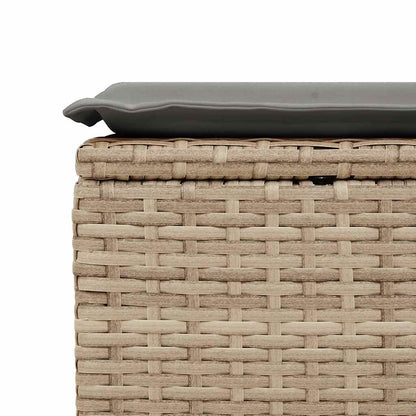 Set Sofás Jardín Y Cojines 2 Pzas Ratán Sintético Acacia Beige / Vetonek_1