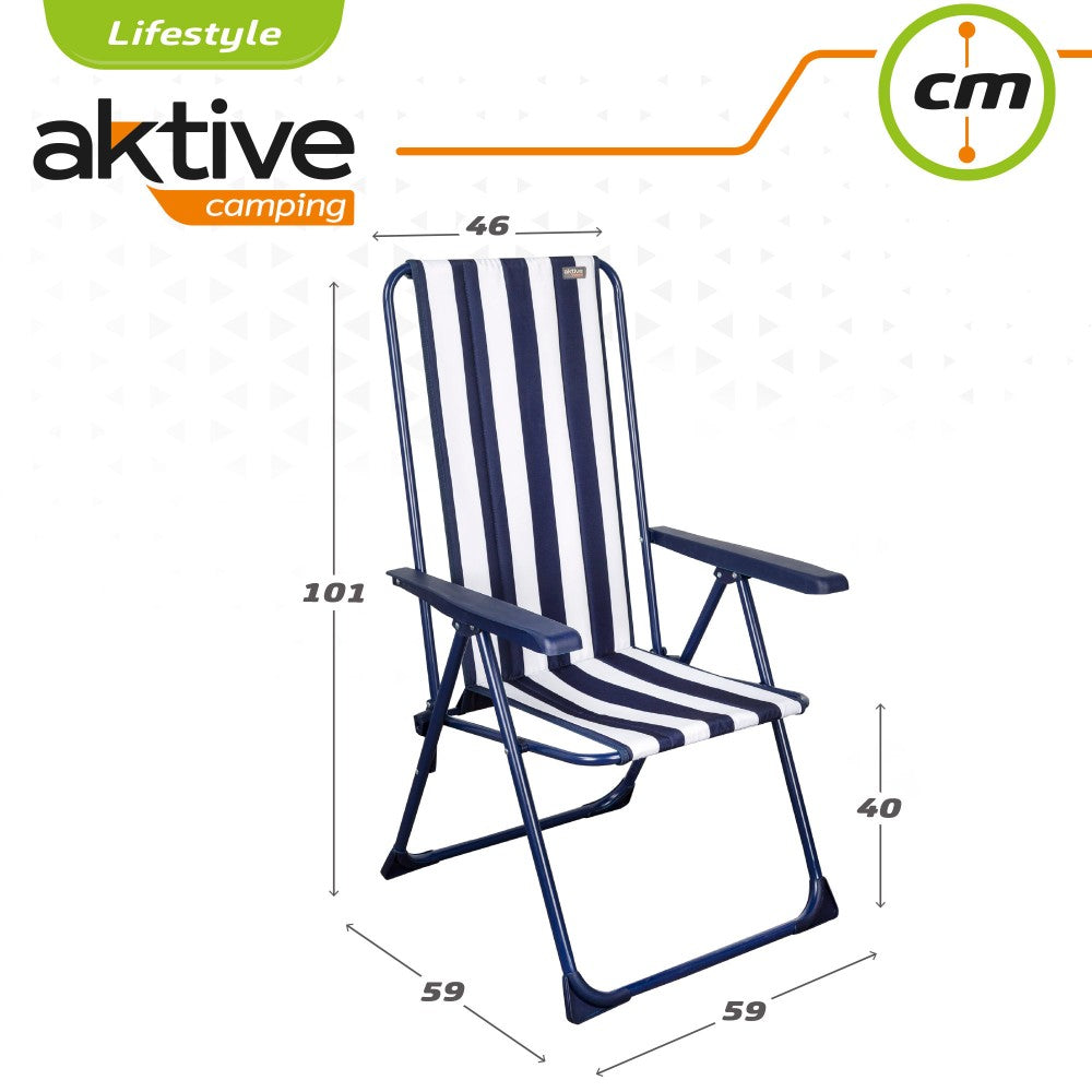 Silla Plegable 5 Posiciones Marinera Aktive Garden_5