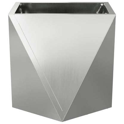 Jardinera 2 Uds. Plateado 30 X 30 X 30 Cm Acero Galvanizado_5