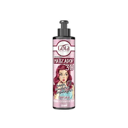 Gota Dourada Acondicionador Matizador 3d Marsala 120ml_0