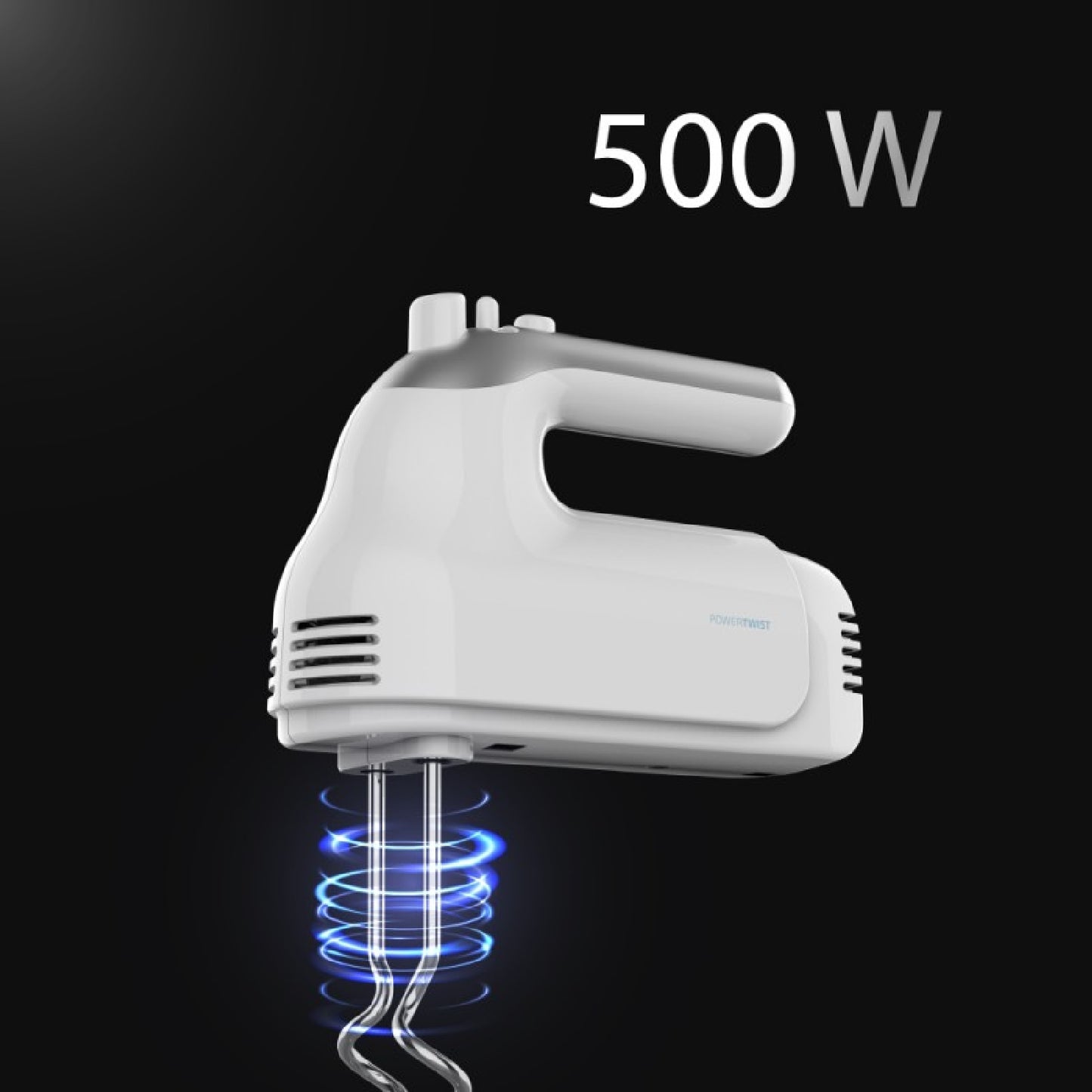 Cecotec Batidora De Varillas Powertwist. 500 W 5 Velocidades + Función Turbo Diseño Ergonómico 3 Accesorios: Varilla De_3