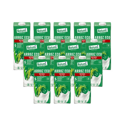Pack de 12 Bebidas de Arroz Biológicas Natumi 1 L
