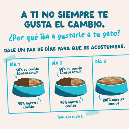 Sobres de comida húmeda Atún & Pollo en Salsa para Gatos Adultos | Edgard & Cooper 85 g