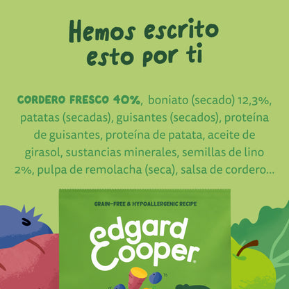 Ração para cães Edgard &amp;amp; Cooper Cordeiro 1 kg