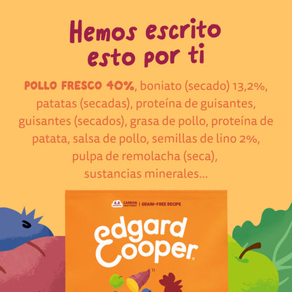 Ração Edgard &amp;amp; Cooper Free Range Chicken para cães 1 kg
