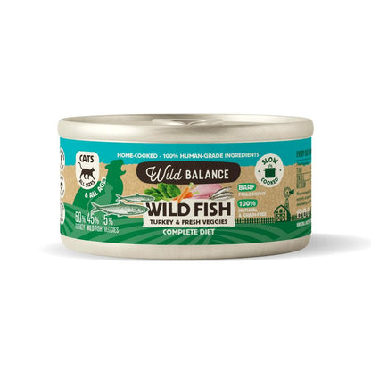 Wild Balance Fish and Turkey BARF Lata para Gatos 120g