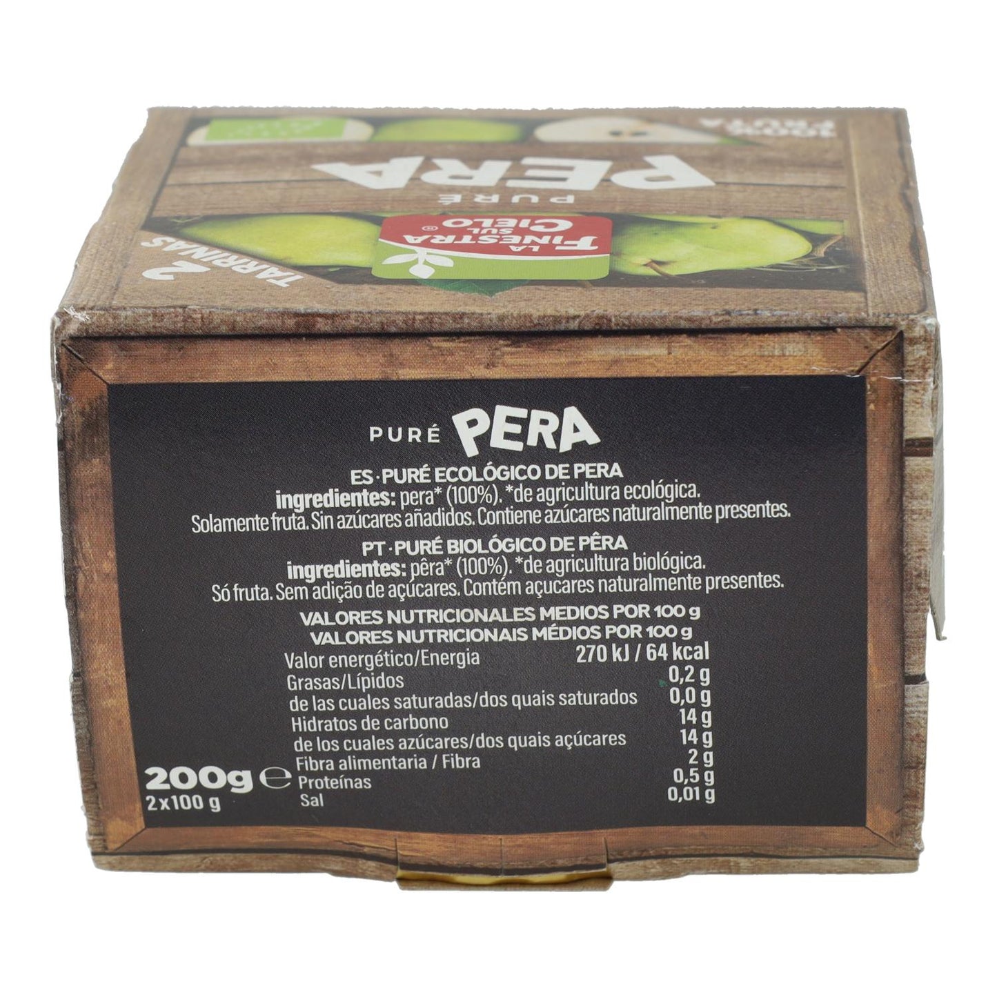 Puré de Pêra Biológico La Finestra Sul Cielo 200 g